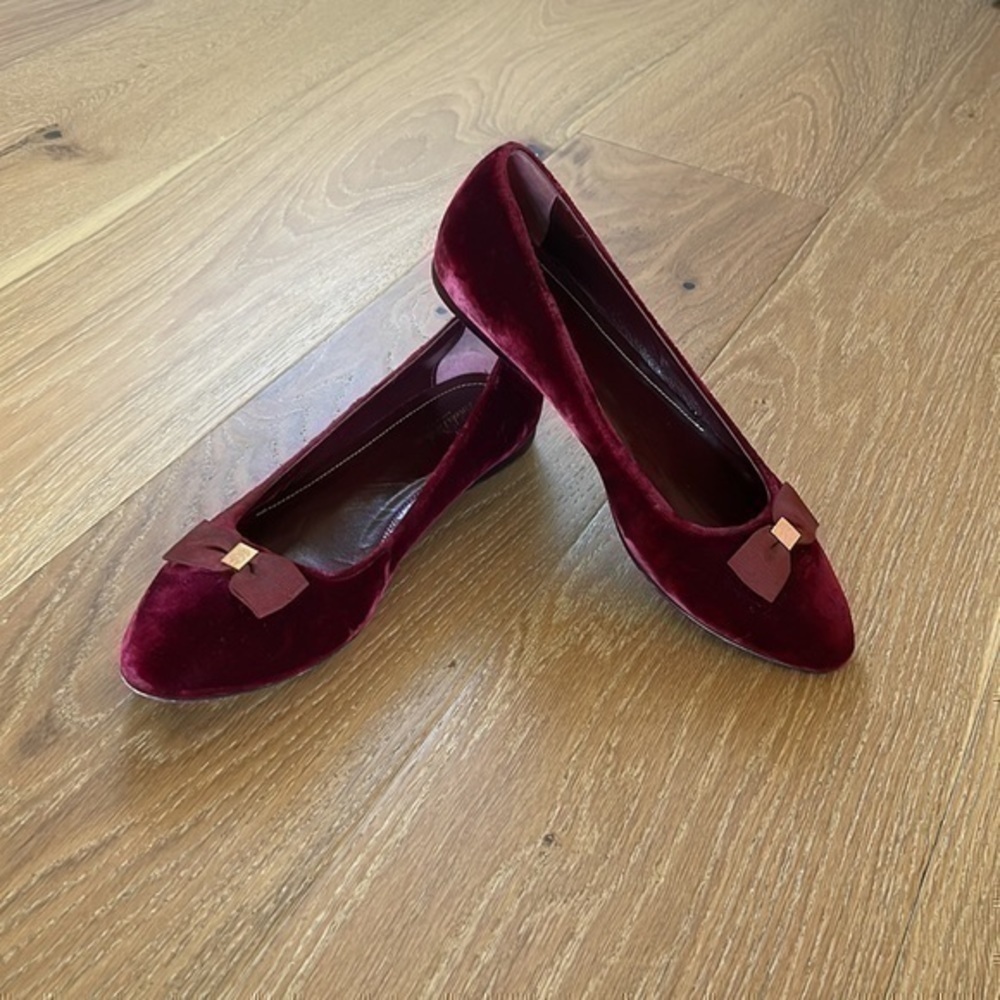Brooks brothers Italian bow suede flats - Picture 3 of 15